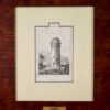 Антикварная гравюра «Ериванская башня»