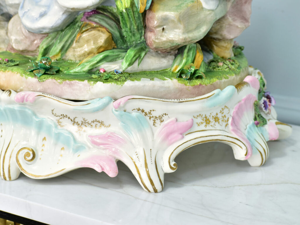 Антикварний камінний годинник «Тріумф Венери», Meissen