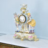 Антикварний камінний годинник в стилі Meissen