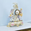 Антикварний камінний годинник в стилі Meissen