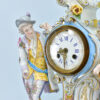 Антикварний камінний годинник в стилі Meissen