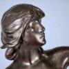 Антикварна бронзова скульптура «Діана-мисливиця»