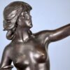 Антикварна бронзова скульптура «Діана-мисливиця»