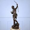 Антикварна бронзова скульптура «Діана-мисливиця»