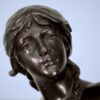 Антикварна бронзова скульптура «Діана-мисливиця»