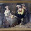 Антикварний живопис «Залицяння», Ж. Аппер (Georges Appert)