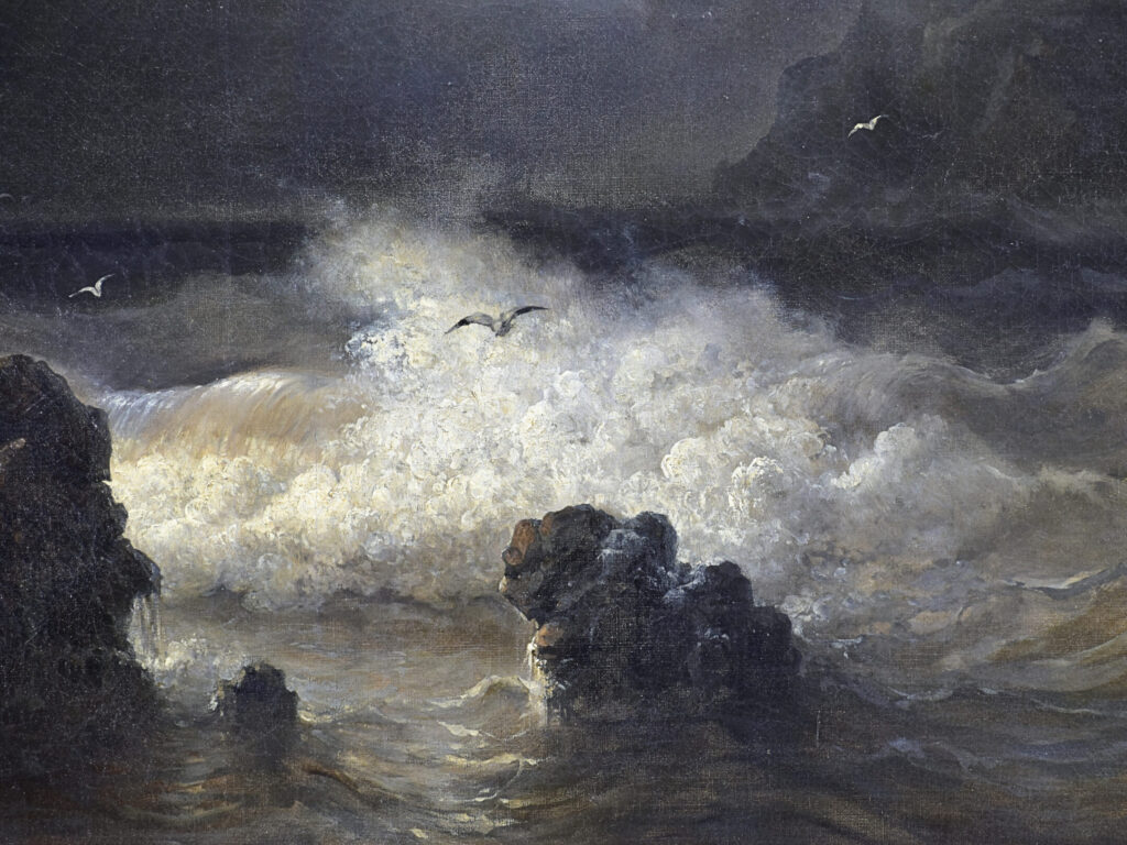 Антикварний живопис «Морський пейзаж»