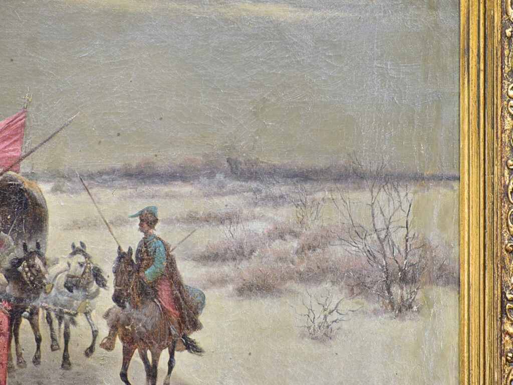 Антикварний живопис «Похід козаків», А. Баумгартнер-Штойлофф (C. Stoiloff)