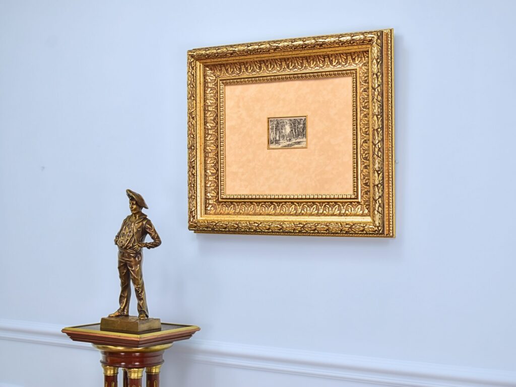 Офорт «Окраїна соснового бору», І. Шишкін