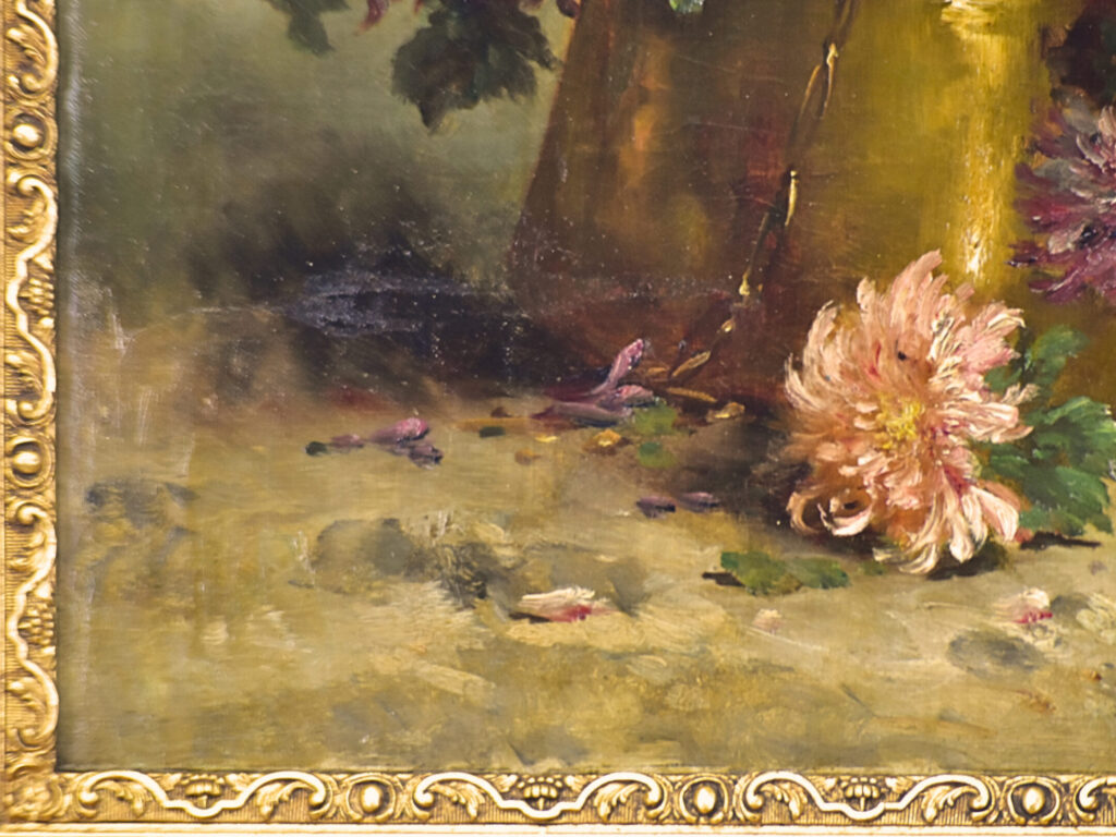 Антикварний живопис «Квітковий натюрморт», P. Richard