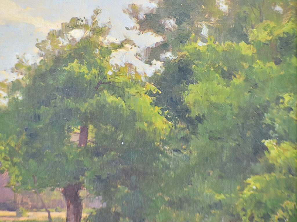 Антикварний живопис «Річковий пейзаж», L. Dalliance