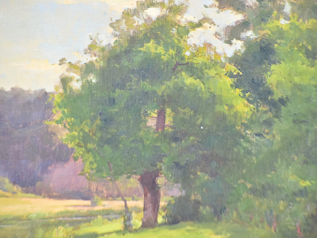 Антикварний живопис «Річковий пейзаж», L. Dalliance