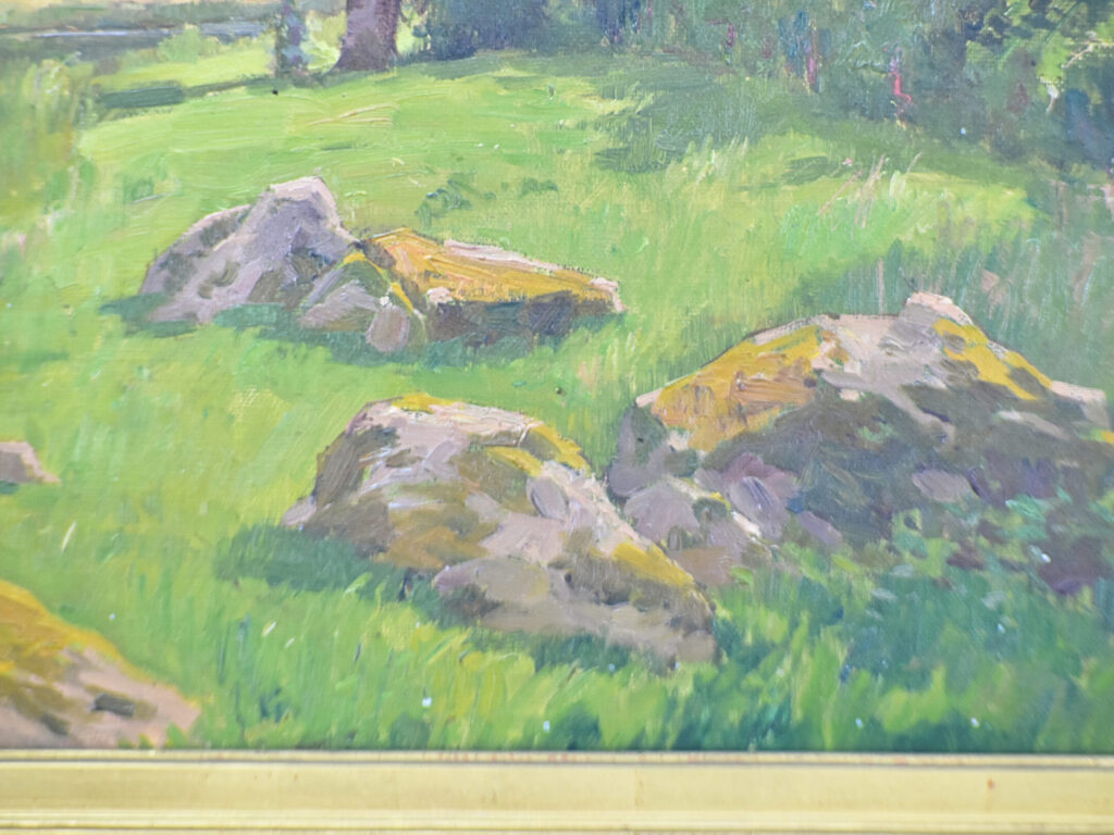 Антикварний живопис «Річковий пейзаж», L. Dalliance