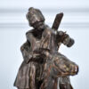 Антикварна бронзова скульптура «Прощальний поцілунок», Є. Лансере