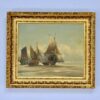 Антикварний живопис «Рибальські човни», Е. Верньє (Émile Vernier)