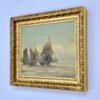Антикварний живопис «Рибальські човни», Е. Верньє (Émile Vernier)