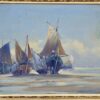 Антикварний живопис «Рибальські човни», Е. Верньє (Émile Vernier)