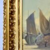 Антикварний живопис «Рибальські човни», Е. Верньє (Émile Vernier)