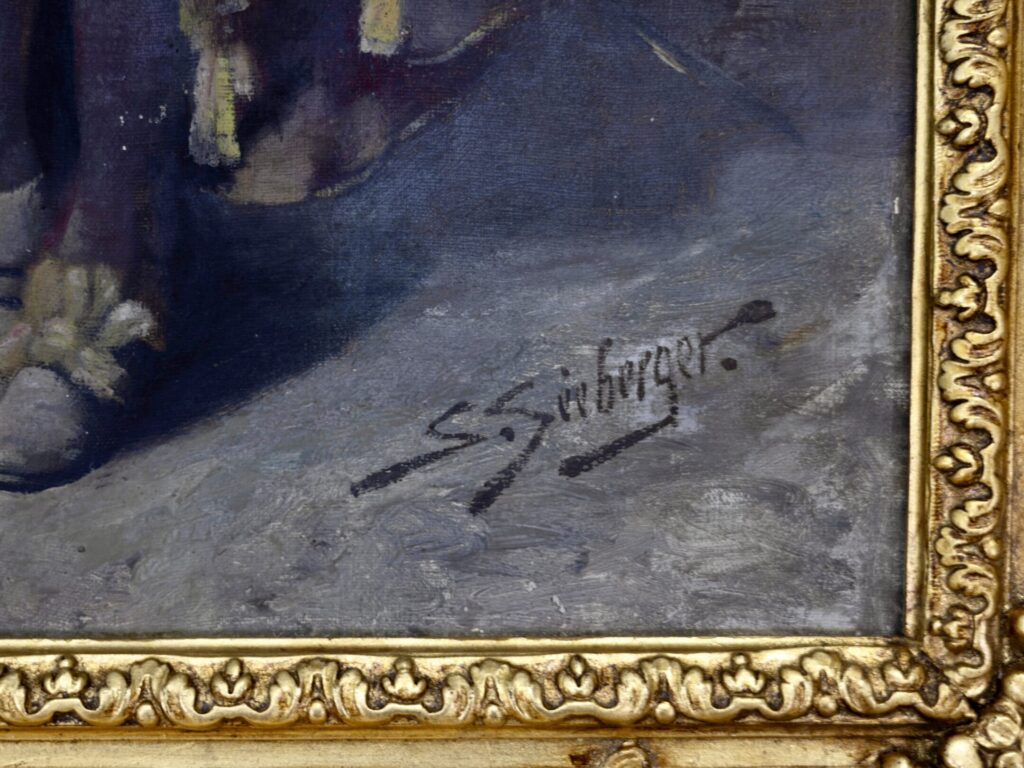 Антикварний живопис «Мушкетери в таверні», С. Зеебергер (Samuel Seeberger)