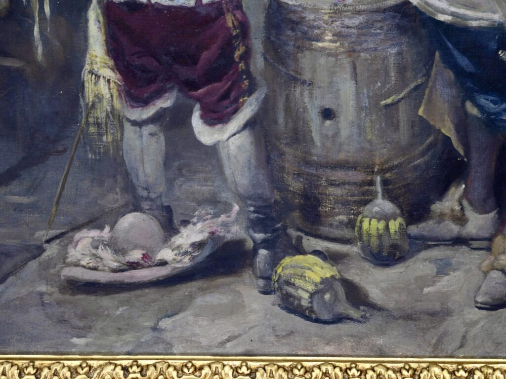 Антикварний живопис «Мушкетери в таверні», С. Зеебергер (Samuel Seeberger)