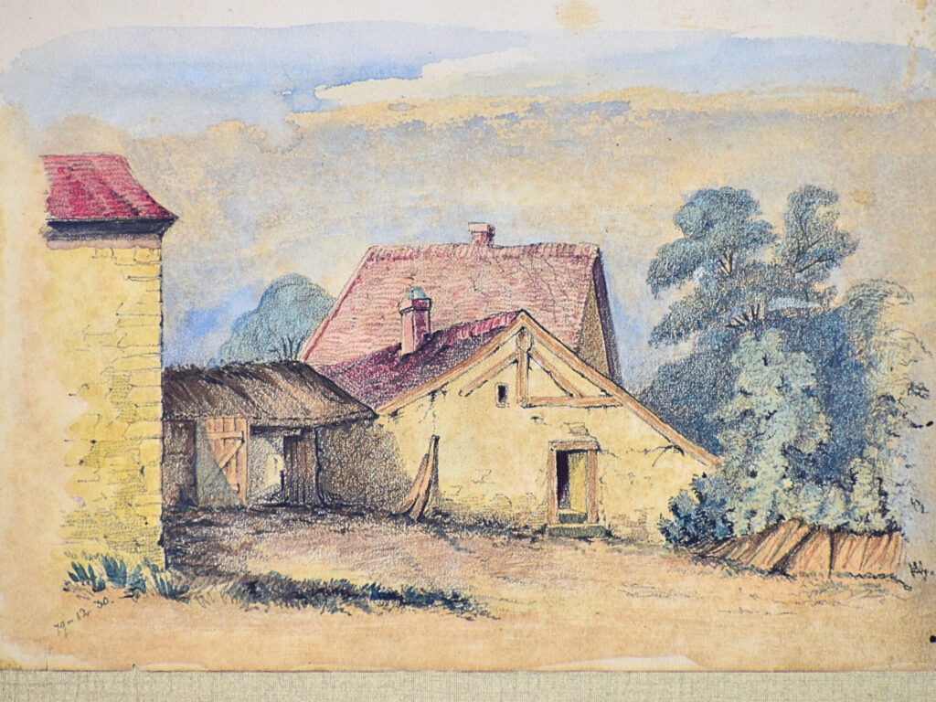 IMG_7119 Антикварний рисунок «Сільські мотиви»