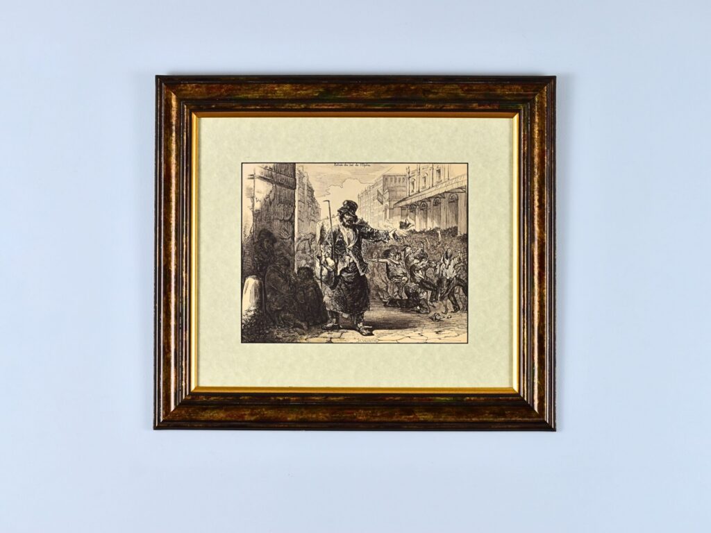 Антикварний офорт «Вхід на бал в Опері», Анрі Валантен (Henri Valentin)