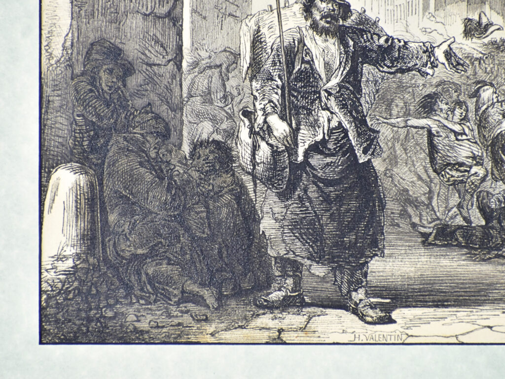 Антикварний офорт «Вхід на бал в Опері», Анрі Валантен (Henri Valentin)