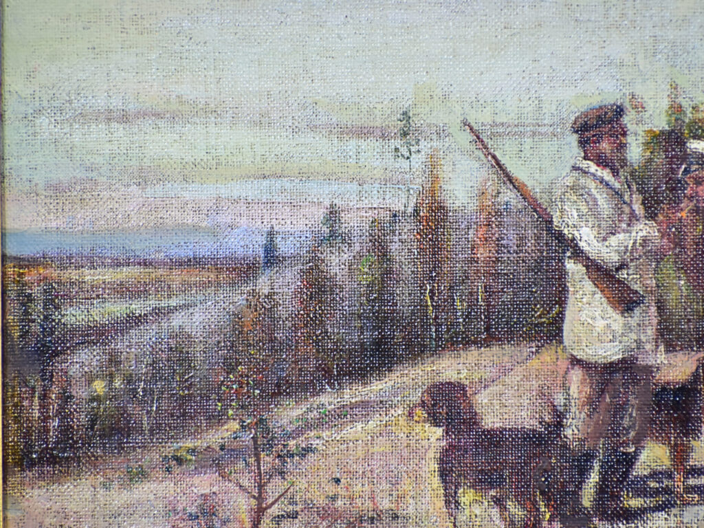 Антикварний живопис «На полюванні»