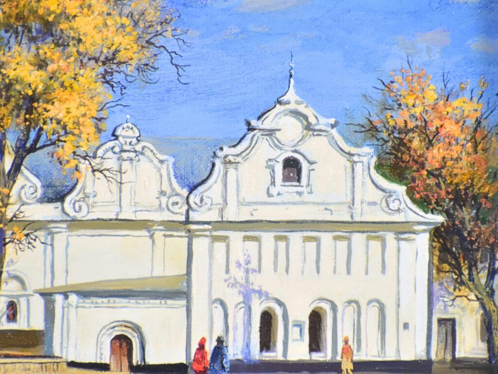 Живописний пейзаж «Ковнірівський корпус Києво-Печерської лаври», А. Постоюк