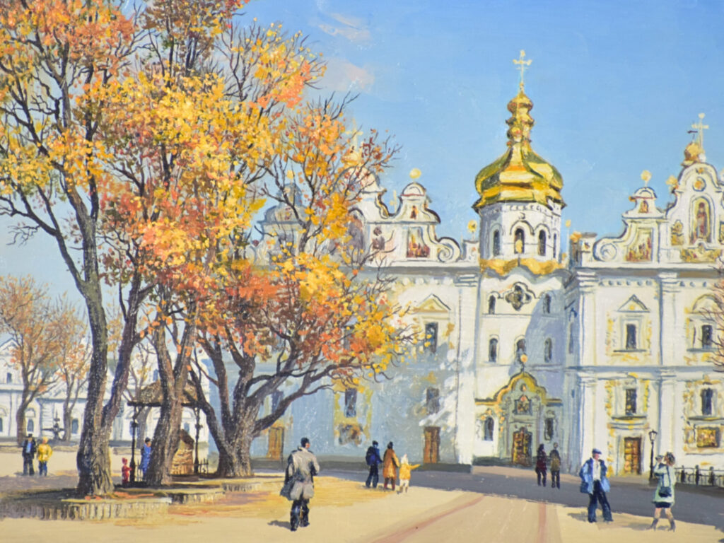 Живописний пейзаж «Успенський собор Києво-Печерської лаври», А. Постоюк