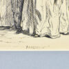 Антикварний офорт «Прогулянка», А. Валантен (Henri Valentin)