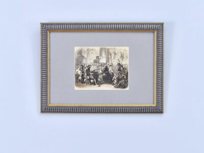 IMG_7491 Антикварний офорт «Оплакування Карла І Доброго», А. Валантен (Henri Valentin)