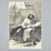 Антикварний офорт «Художник у мансарді», А. Валантен (Henri Valentin)