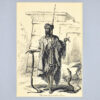 Антикварний офорт «Заклинатель змій у Каїрі», А. Валантен (Henri Valentin)