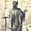 Антикварний офорт «Заклинатель змій у Каїрі», А. Валантен (Henri Valentin)