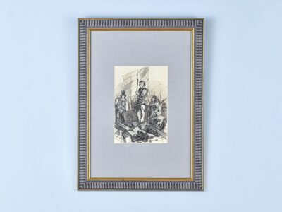 IMG_8336 Антикварний офорт «Барикада 1848 року», А. Валантен (Henri Valentin)