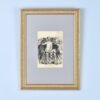 Антикварний офорт «Мабіль. Глядачі», А. Валантен (Henri Valentin)