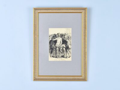 IMG_8349 Антикварний офорт «Мабіль. Глядачі», А. Валантен (Henri Valentin)