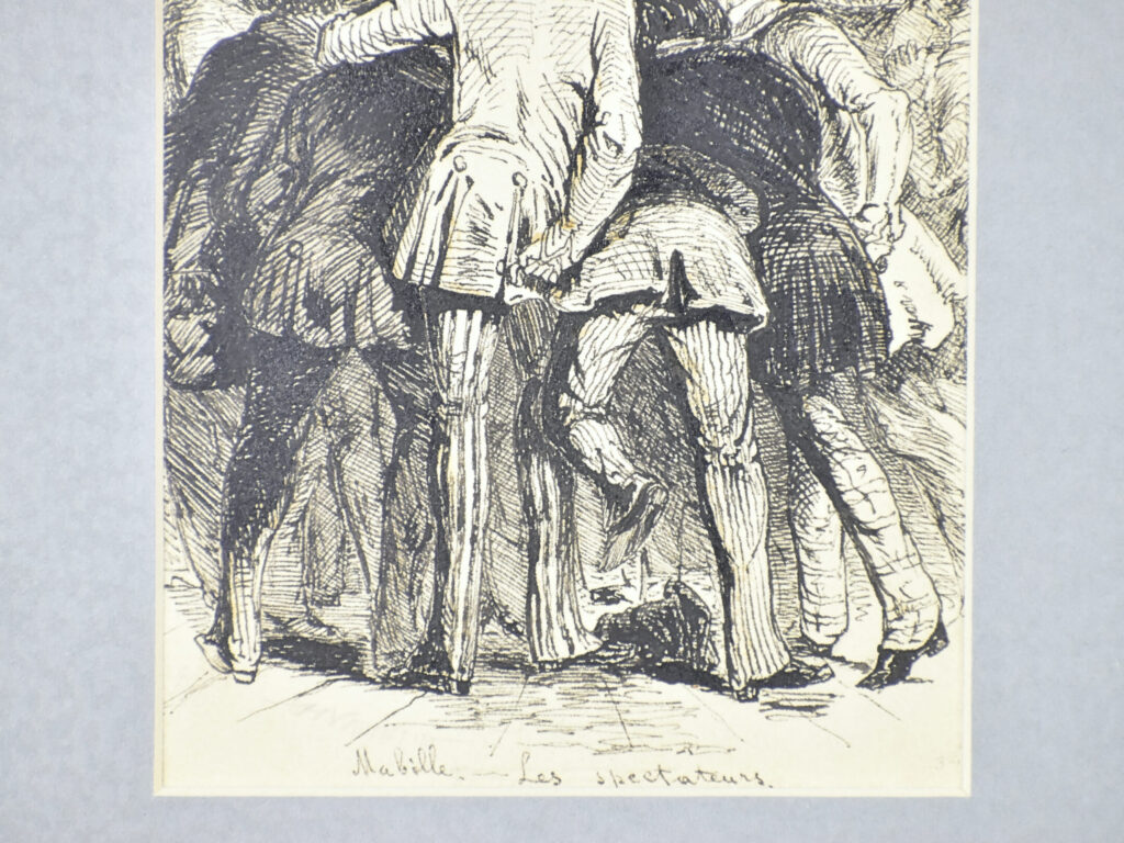 Антикварний офорт «Мабіль. Глядачі», А. Валантен (Henri Valentin)