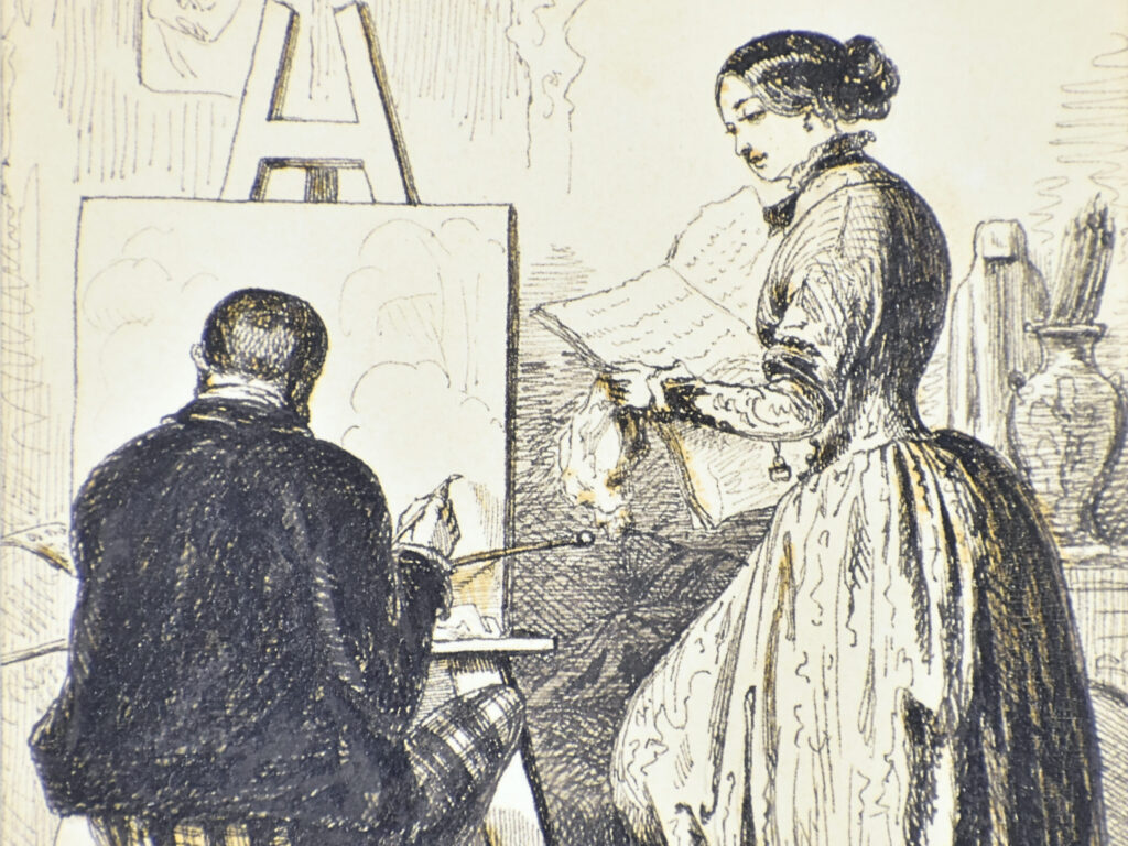 Антикварний офорт «Рафаель та Форнаріна», А. Валантен (Henri Valentin)