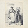 Антикварний офорт «У консьєржки»