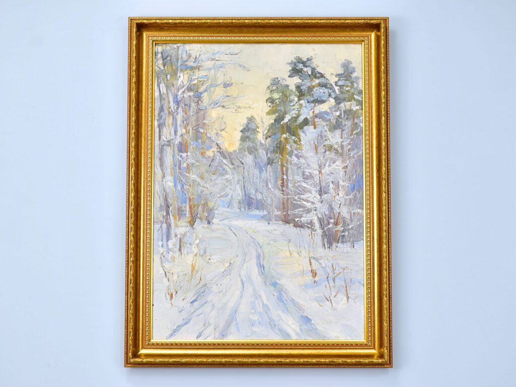 Живописний пейзаж «Зимовий ліс», А. Шкурко