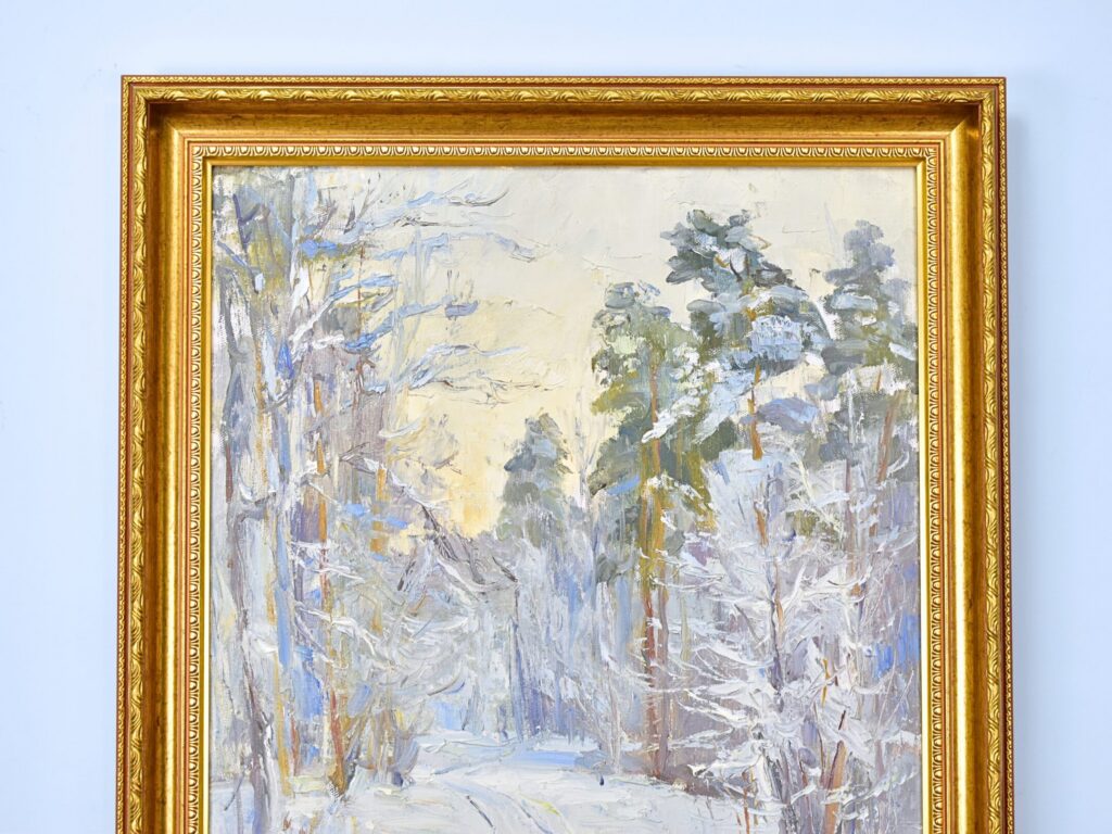 Живописний пейзаж «Зимовий ліс», А. Шкурко