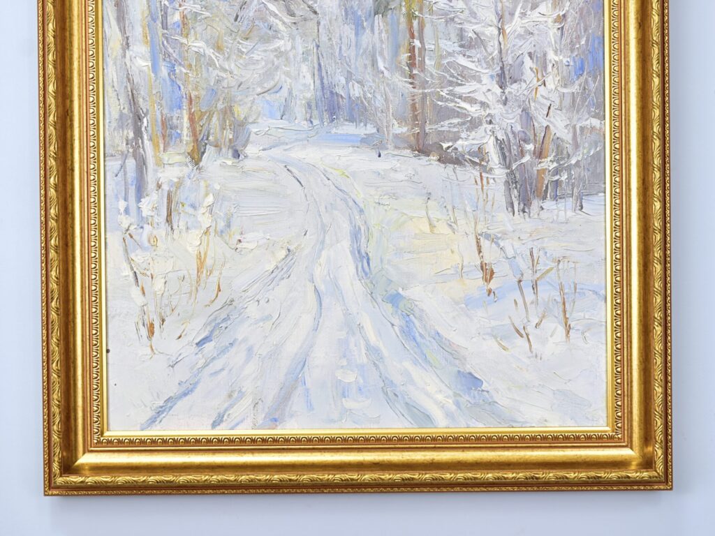 Живописний пейзаж «Зимовий ліс», А. Шкурко
