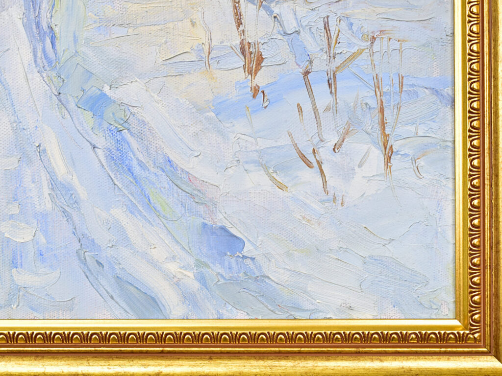 Живописний пейзаж «Зимовий ліс», А. Шкурко